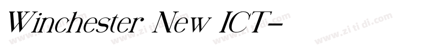 Winchester New ICT字体转换